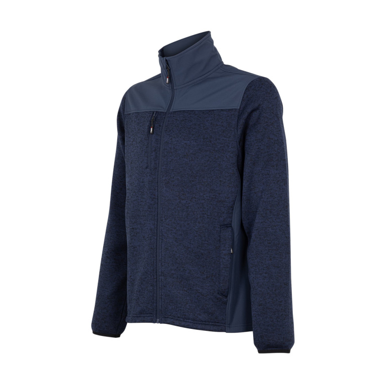 Chaqueta Knit Fleece Hombre - azul, s