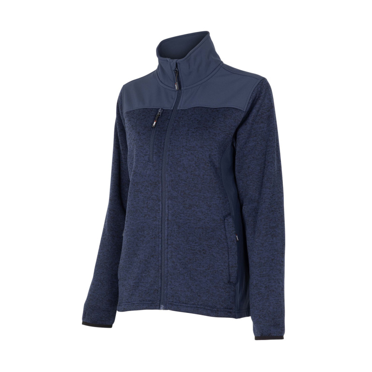 Chaqueta Knit Fleece Mujer - azul, s