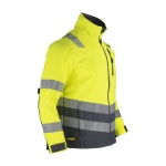 Softshell Bi Color Alta Visibilidad Clase 2 Hombre - amarillo-gris-oscuro, s