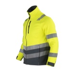 Softshell Bi Color Alta Visibilidad Clase 2 Hombre - amarillo-gris-oscuro, s