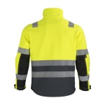 Softshell Bi Color Alta Visibilidad Clase 2 Hombre - amarillo-gris-oscuro, s