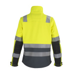Softshell Bi Color Alta Visibilidad Clase 2 Mujer - amarillo-gris-oscuro, s