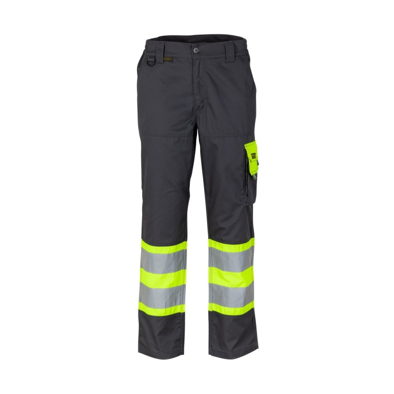 Pantalon Alta Visibilidad Bi Color Clase 1 - gris-oscuro-amarillo, xl