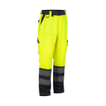 Pantalon Alta Visibilidad Bi Color Clase 2 - amarillo-gris-oscuro, s