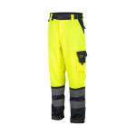 Pantalon Alta Visibilidad Bi Color Clase 2 - amarillo-gris-oscuro, s