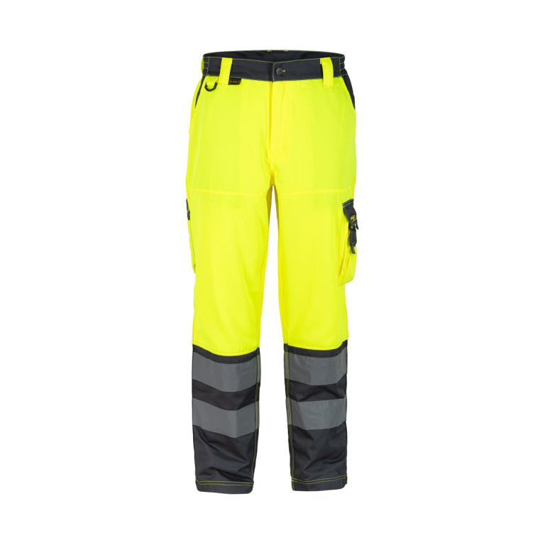 Pantalon Alta Visibilidad Bi Color Clase 2 - amarillo-gris-oscuro, s