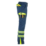 Pantalón Cargo Bicolor Alta Visibilidad Con Cinta Dia Y Noche - azul-amarillo, s