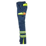 Pantalón Cargo Bicolor Alta Visibilidad Con Cinta Dia Y Noche - azul-amarillo, s
