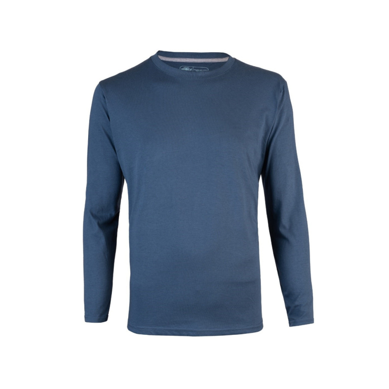 Polera Dryfresh Smooth Manga Larga Hombre - azul-noche, xl