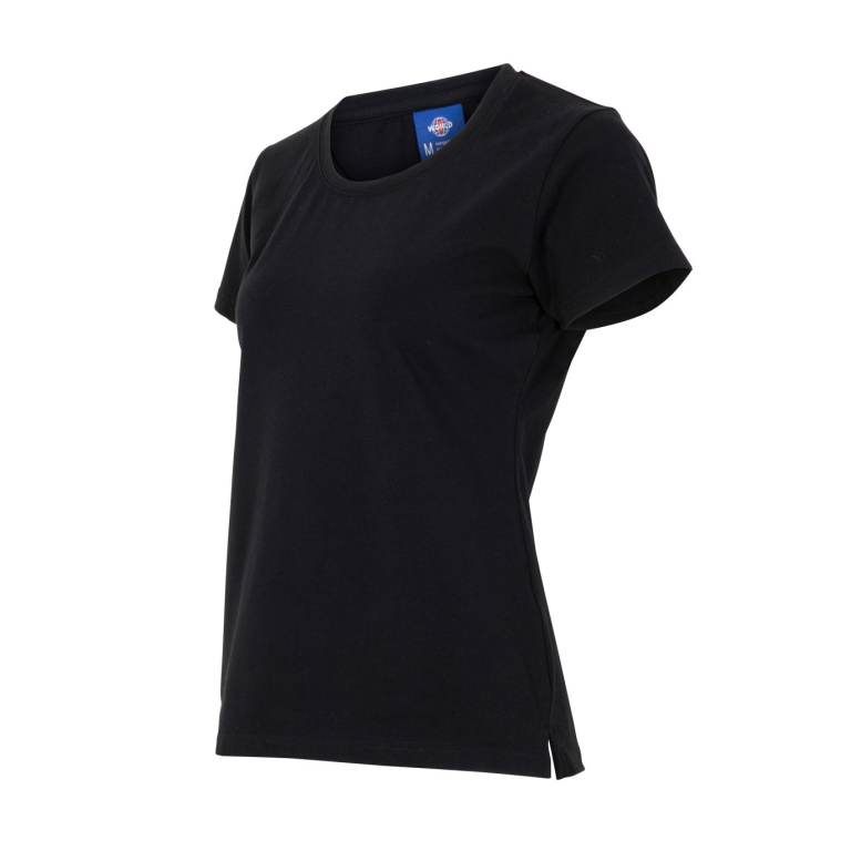 Polera 95% Algodón Manga Corta Mujer - negro, xl