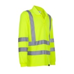 Polera Pique Alta Visibilidad DryFit Manga Larga Con Cinta Reflectiva - amarillo, xl