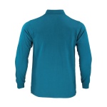 Polera Pique Dryfresh Manga Larga Hombre - azul-piedra, xl