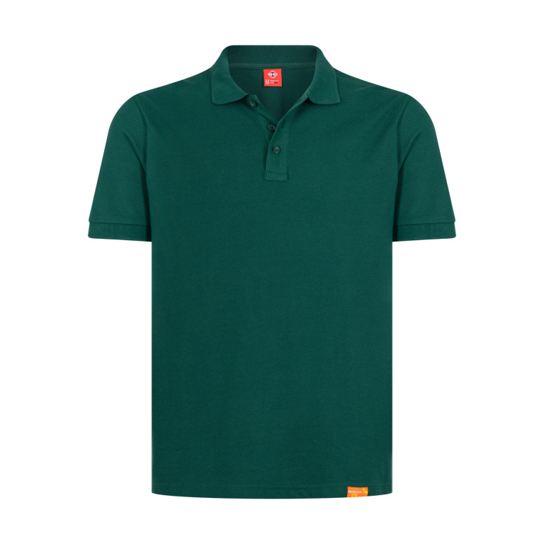 Polera Pique Manga Corta Hombre - verde-pino, xl