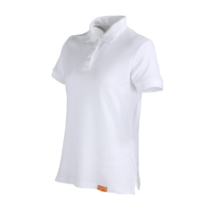 Polera Pique 80% Algodón Manga Corta Mujer - blanco, xl