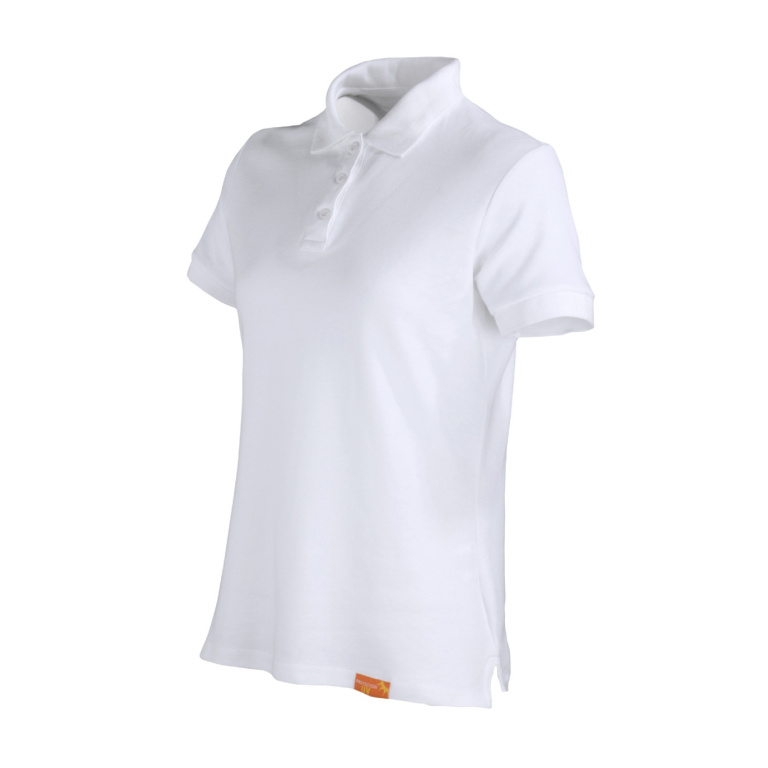 Polera Pique 80% Algodón Manga Corta Mujer - blanco, xl