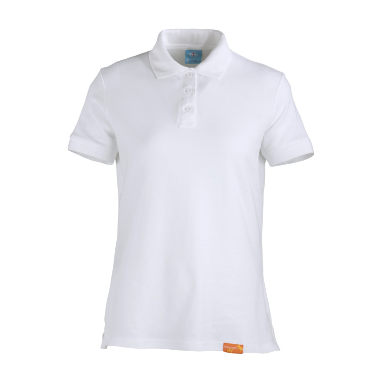 Polera Pique 80% Algodón Manga Corta Mujer - blanco, xl