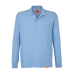 Polera Pique Manga Larga Hombre - celeste-claro, xl
