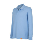 Polera Pique Manga Larga Hombre - celeste-claro, xl