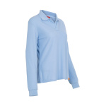 Polera Pique Manga Larga Mujer - celeste-claro, xl