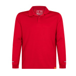 Polera Pique WorkDry Manga Larga Hombre - rojo, xl