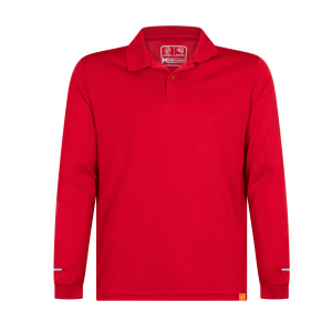 Polera Pique WorkDry Manga Larga Hombre - rojo, xl