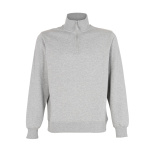 Poleron Medio Cierre Manga Larga - gris, xl