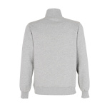 Poleron Medio Cierre Manga Larga - gris, xl