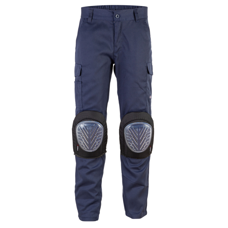 Pantalon Cargo Gabardina Hombre - azul, s