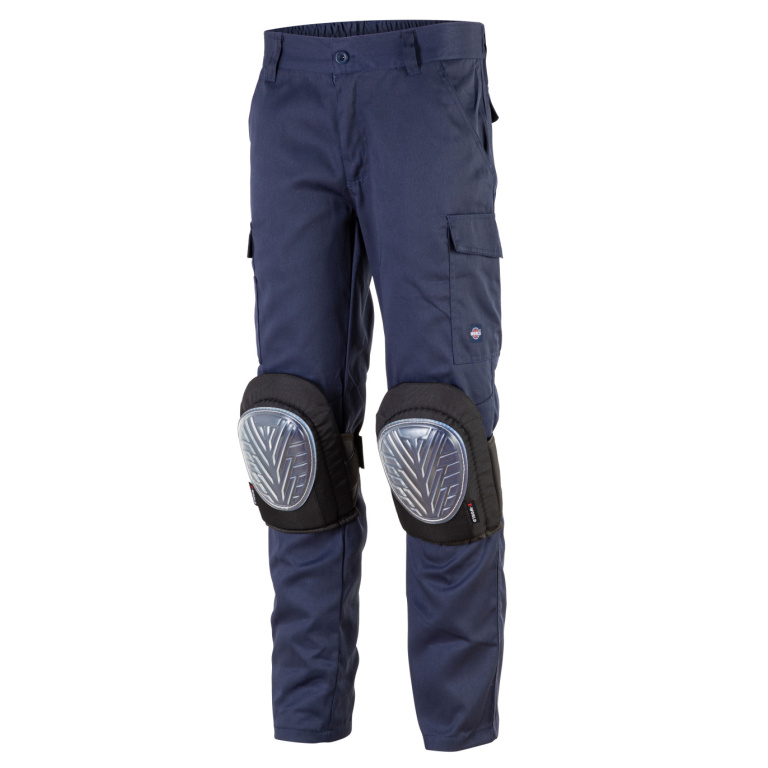Pantalon Cargo Gabardina Hombre - azul, s
