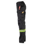 Pantalón Cargo Alta Visibilidad Con Cinta Dia Y Noche - negro, s