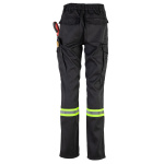 Pantalón Cargo Alta Visibilidad Con Cinta Dia Y Noche - negro, s
