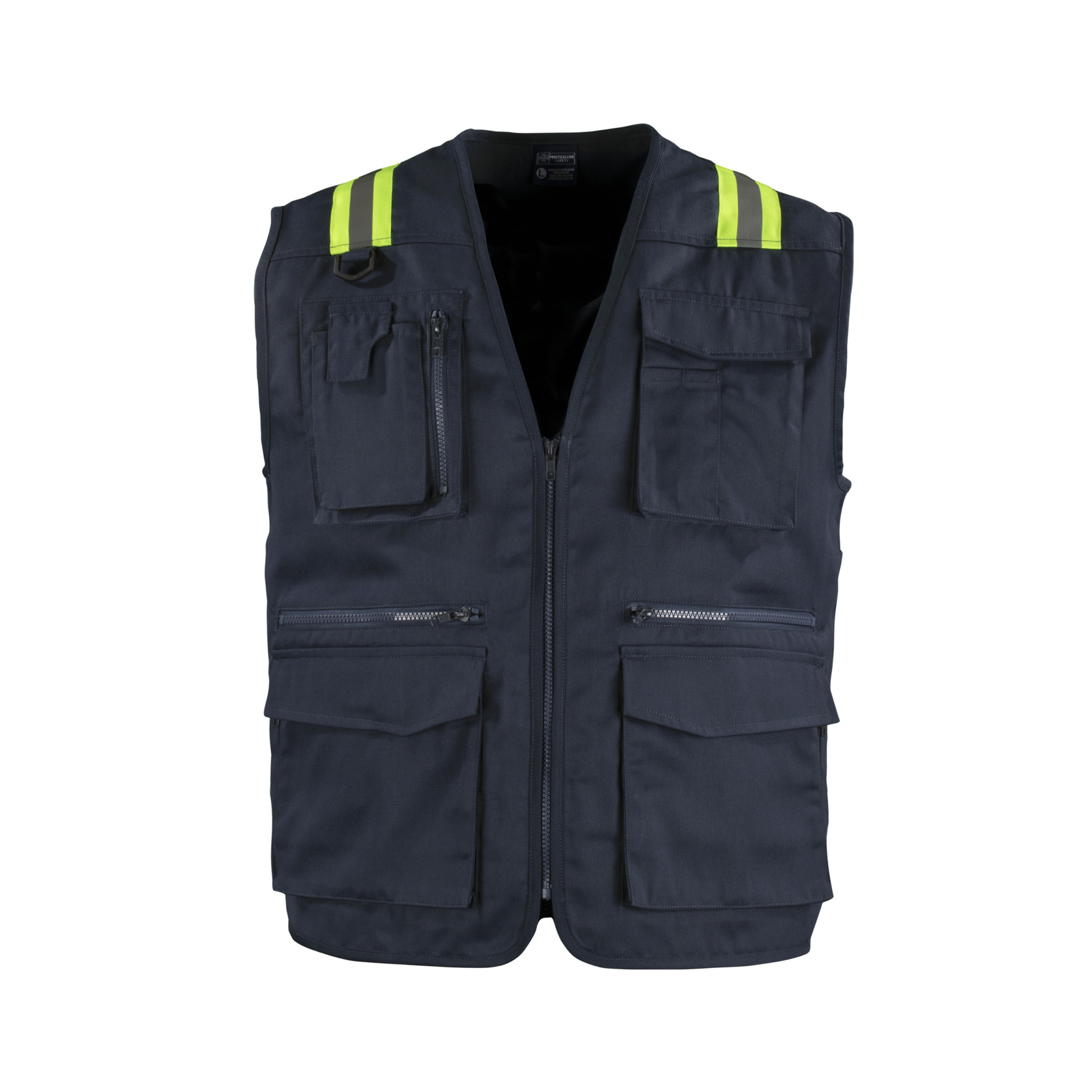 1-49.jpg Chaleco Geólogo Gabardina Alta Visibilidad Con Cinta Día y Noche - azul, s