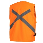 Chaleco Geologo Vial Con Cinta Reflectante Tricot - naranjo, s