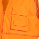 Chaleco Geologo Vial Con Cinta Reflectante Tricot - naranjo, s
