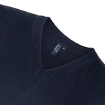 Sweater Cuello V Sin Manga Hombre - azul-marino, xl