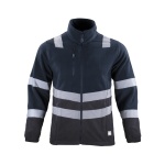 Micropolar Bi-Color Con Cinta Reflectiva Hombre - azul-negro, xl