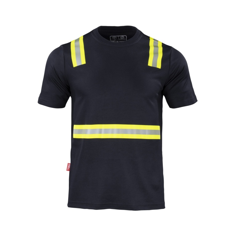 Polera Alta Visibilidad Manga Corta Hombre - azul, xl
