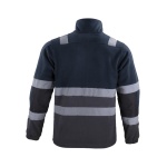 Micropolar Bi-Color Con Cinta Reflectiva Hombre - azul-negro, xl