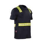 Polera Alta Visibilidad Manga Corta Hombre - azul, xl