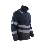 Micropolar Bi-Color Con Cinta Reflectiva Hombre - azul-negro, xl