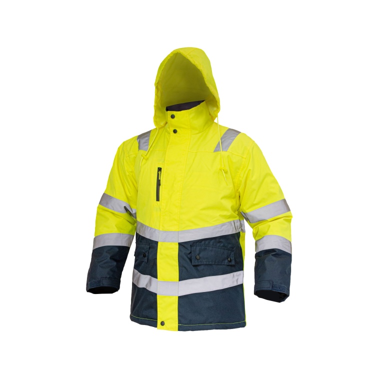 Parka Térmica Alta Visibilidad Clase 2 Hombre - amarillo-azul-marino, xl