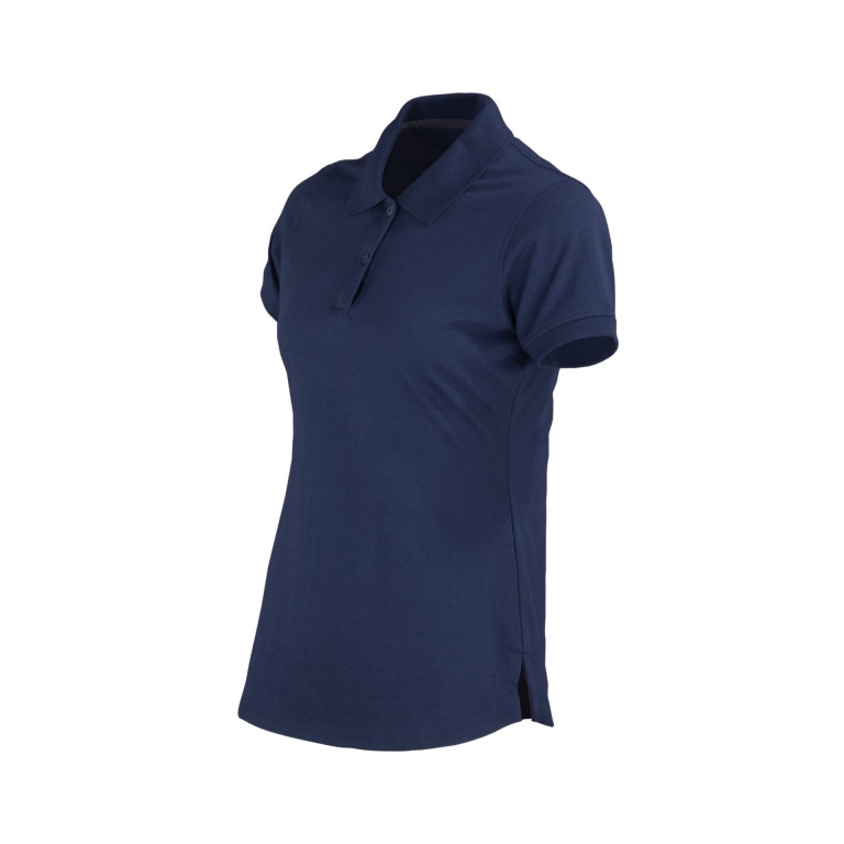 Polera Pique Dryfresh Manga Corta Mujer - azul, xl