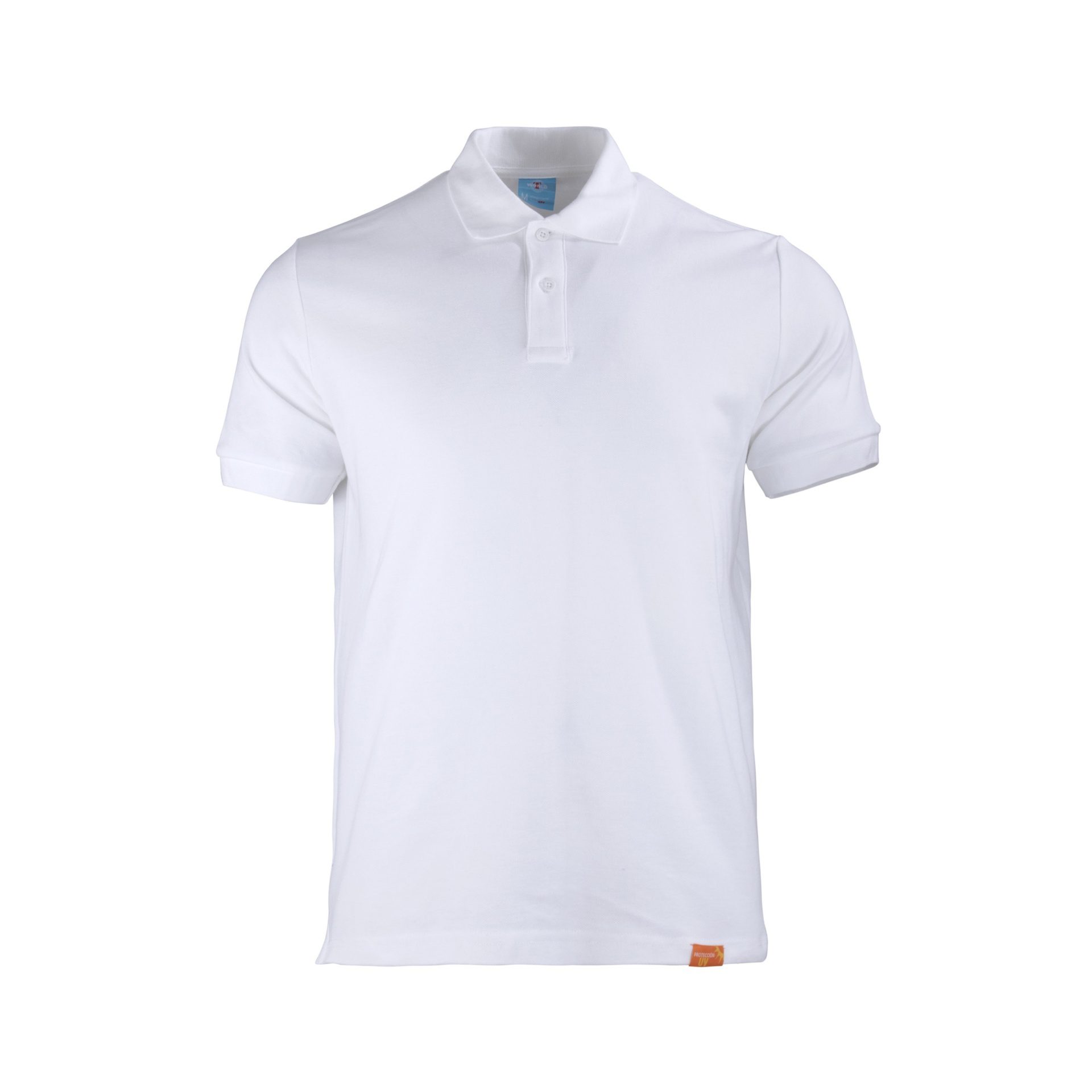 b1.jpg Polera Pique 80% Algodón Manga Corta Hombre - blanco, xl