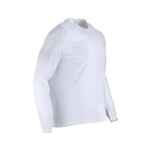 Polera 100% Algodón Manga Larga Hombre - blanco, xl