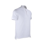 Polera Pique 80% Algodón Manga Corta Hombre - blanco, xl