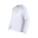 Polera 100% Algodón Manga Larga Hombre - blanco, xl