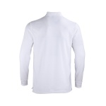 Polera Pique 80% Algodón Manga Larga Hombre - blanco, xl