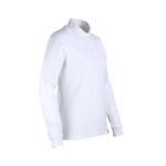 Polera Pique 80% Algodón Manga Larga Mujer - blanco, xl