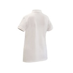 Polera Pique Comfort Spandex Manga Corta Mujer - blanco, xl