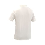 Polera Pique Comfort Spandex Manga Corta Hombre - blanco, xl